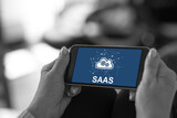 Saas concept on a smartphone