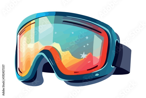 Adventure sports equipment underwater icon