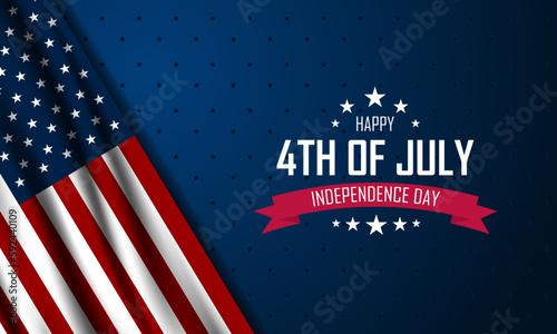 Happy Fourth of July Independence day USA Background Design