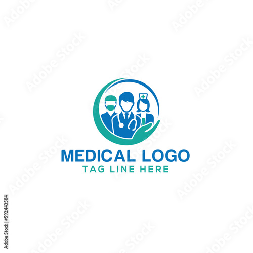 Fototapeta Naklejka Na Ścianę i Meble -  medical doctor hospital logo icon