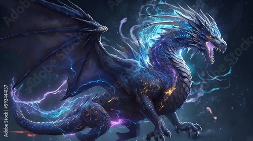 Lightning Dragon - Generative AI
