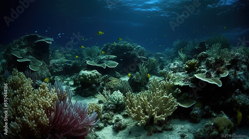Image of reef in daylight. Space to place text.