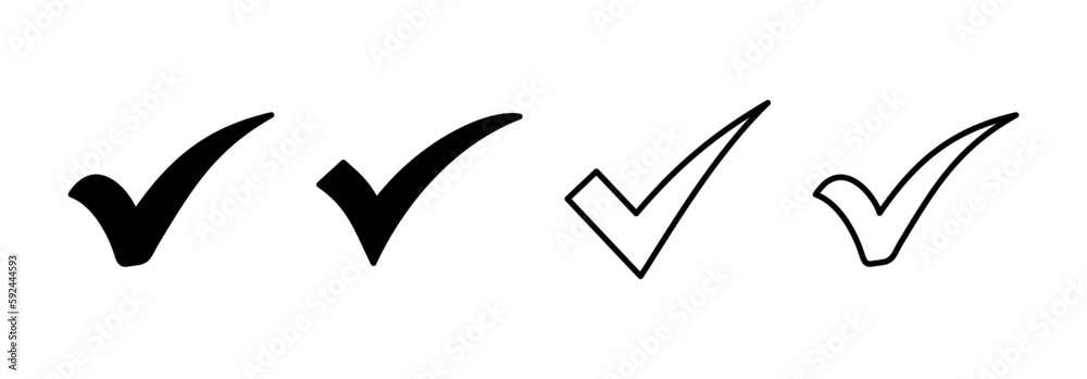 Fototapeta premium Check mark icon vector for web and mobile app. Tick mark sign and symbol
