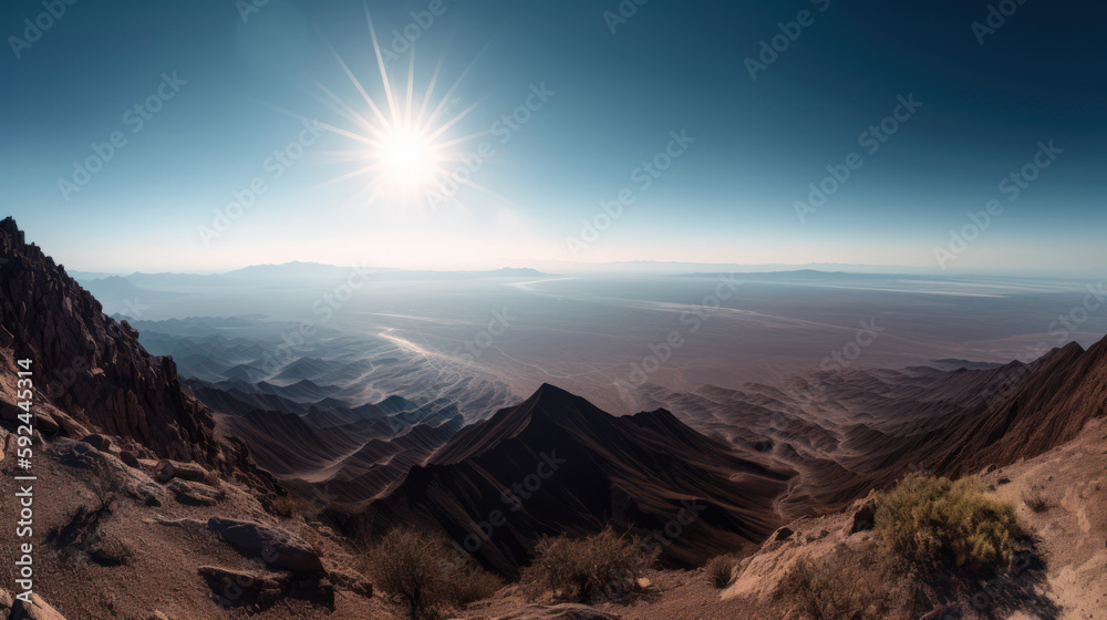 mountain desert scene landscape generative ai