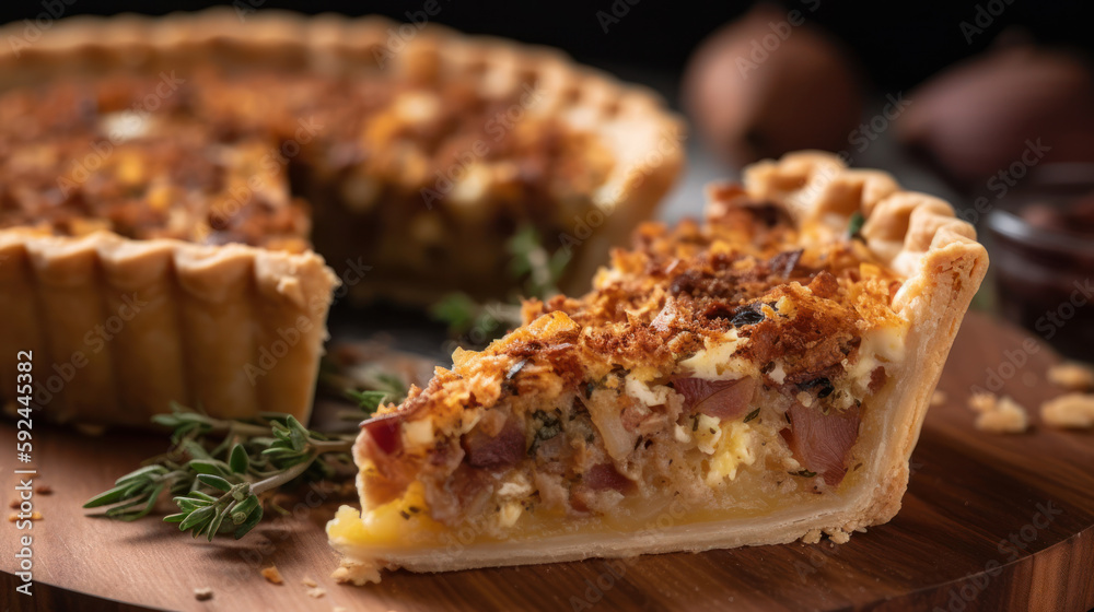 quiche lorraine french dish generative ai quiche lorraine french dish generative ai