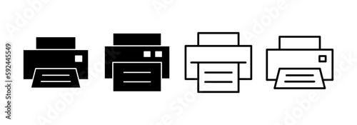 Print icon vector for web and mobile app. printer sign and symbol