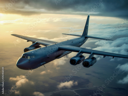 Boeing B-52 in the sky 
