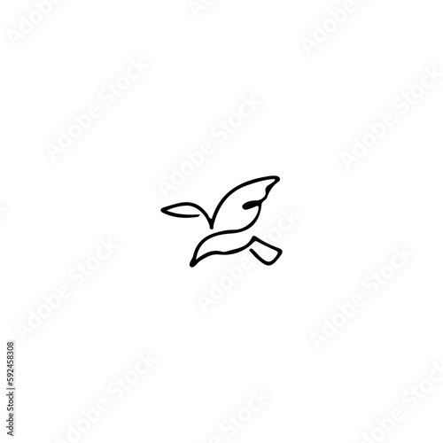 line concept bird illustration vector
