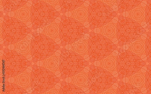 Illustration of an orange patterned background