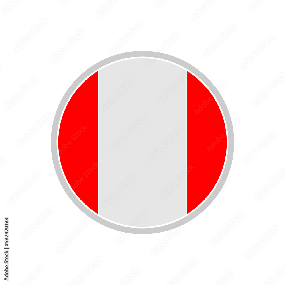 Peru flags icon set, Peru independence day icon set vector sign symbol