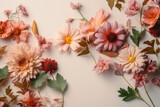 mockup of beautiful flowers created with Generative AI technology