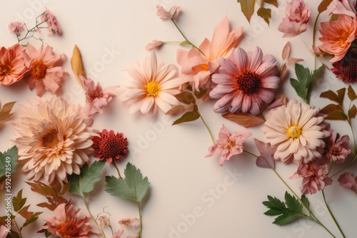 mockup of beautiful flowers created with Generative AI technology © Robert Herhold
