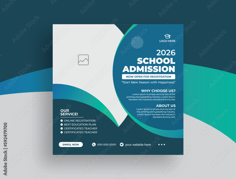 Admissions to schools, back to school social media posts, kids banners, web banner templates Admissions to schools, back to school social media posts, kids banners, web banner templates
