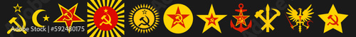 Communism Political and Armed Forces Symbols / Ai Illustrator
