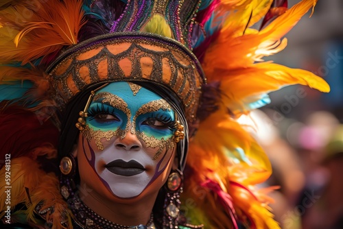 woman in mask, carnival © RJ.RJ. Wave