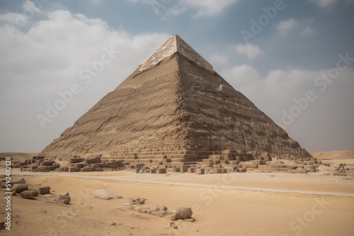 pyramid of giza created with Generative AI technology