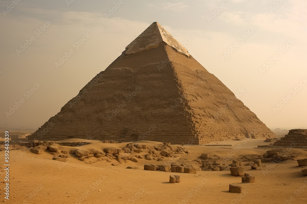 pyramid of giza created with Generative AI technology pyramid of giza created with Generative AI technology