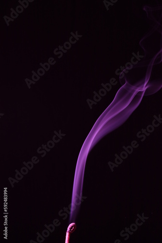 Purple smoke pillar