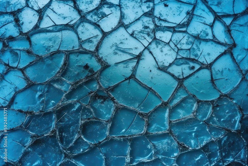 Obraz premium texture of ice created with Generative AI technology