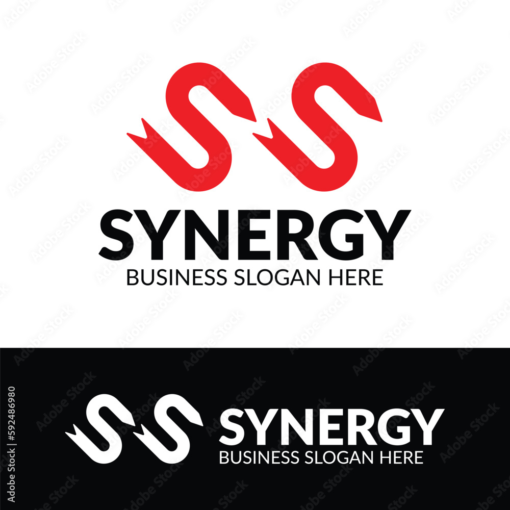 SS Logo Chain Concept idea for Business company SS Logo Chain Concept idea for Business company