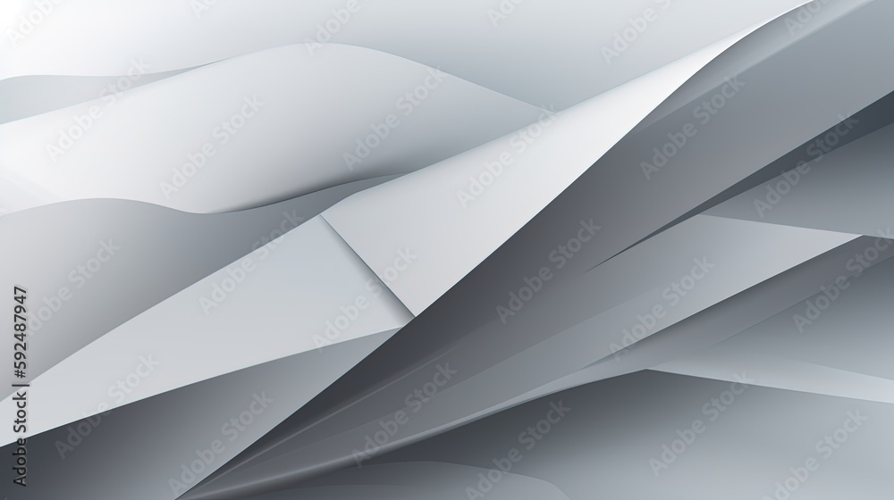 abstract background with smooth lines in gray colors, 3d illustration.Generative Ai abstract background with smooth lines in gray colors, 3d illustration.Generative Ai