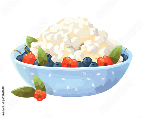 Fresh fruit bowl full of antioxidants