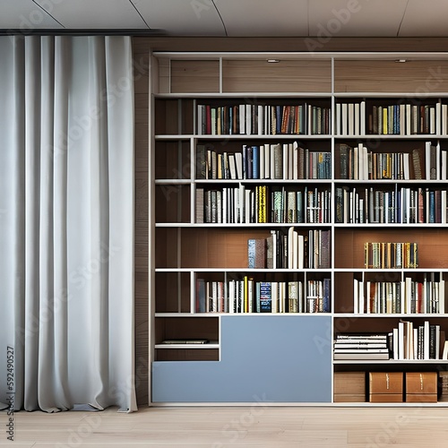 Room with a Bookcase214, Generative AI