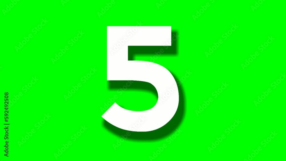 Number five 5 cartoon animation green screen.4k cartoon video number motion graphics for video elements chroma key Number five 5 cartoon animation green screen.4k cartoon video number motion graphics for video elements chroma key