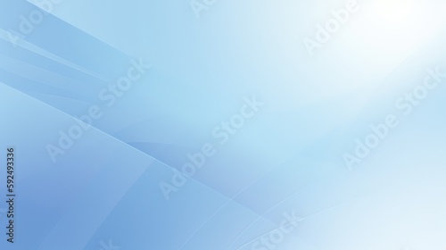 Abstract blue background with smooth lines and light effects.Generative Ai