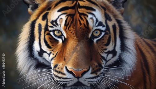 Portrait of a Bengal tiger 4K