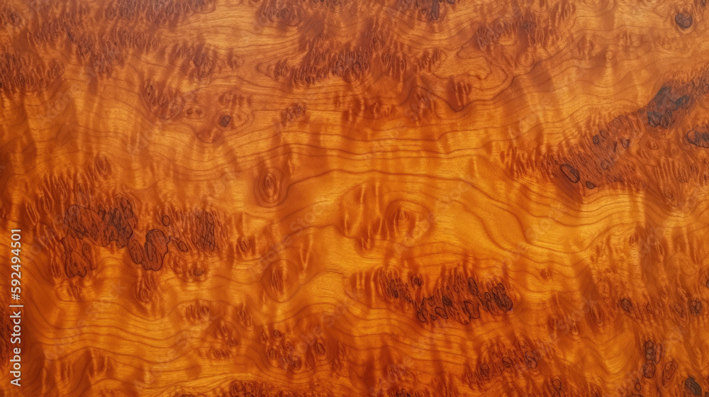Exotic Amboyna Wood Texture Wooden Background - generative ai