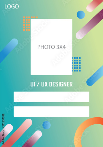 id card design background 