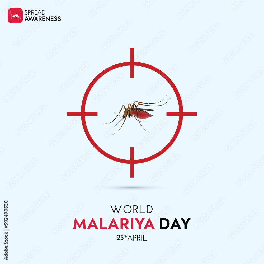 World Malaria Day Social Media Post, No mosquito No Malaria Design Concept World Malaria Day Social Media Post, No mosquito No Malaria Design Concept