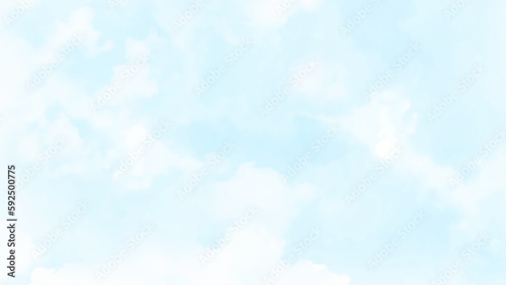 Natural sky beautiful blue and white texture background. Blue sky background with clouds vector concept image.