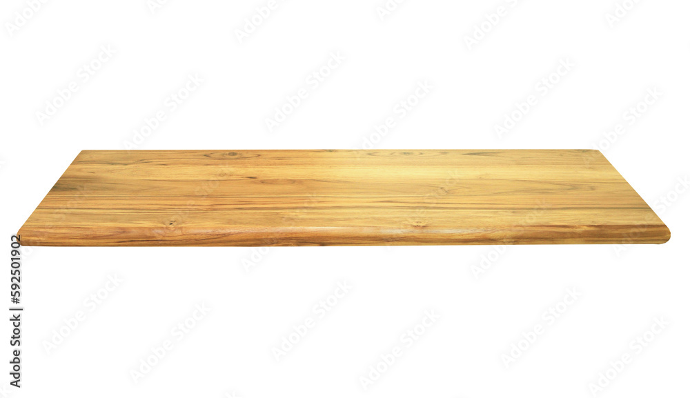 Wooden plank on transparent background (PNG File)