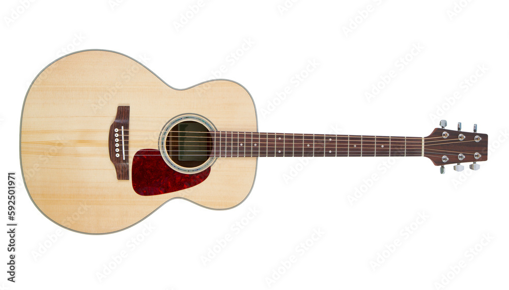 Acoustic guitar isolated on transparent background. Acoustic guitar isolated on transparent background.
