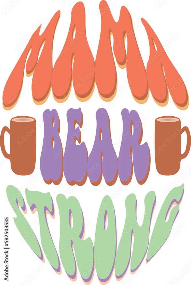 Mother's Day Retro groovy SVG Design Mother's Day Retro groovy SVG Design