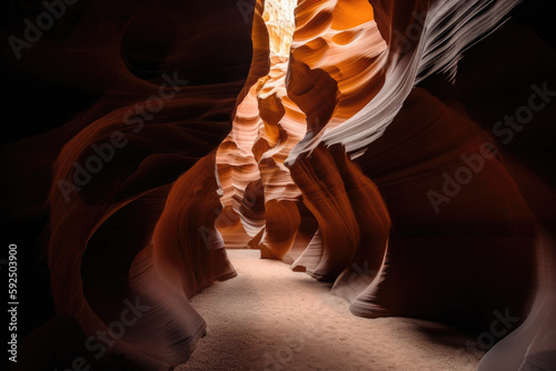 antelope canyon state country created with Generative AI technology