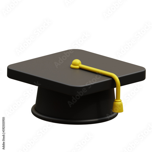 Graduation Hat 3D