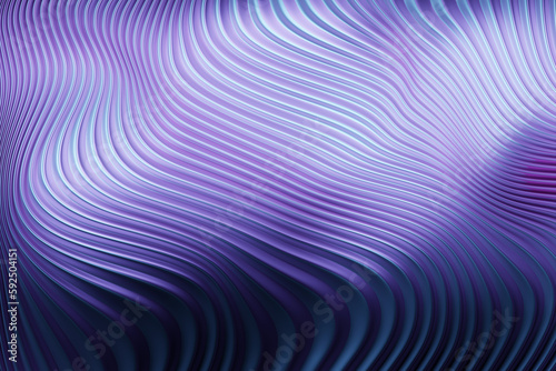 Purple stripes  patterns. Modern striped backgrounds. Lines of variable thickness. 3D illustration