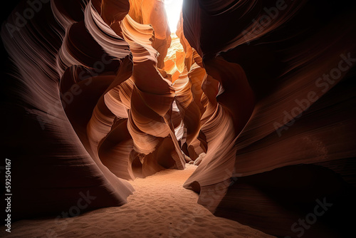 antelope canyon created with Generative AI technology