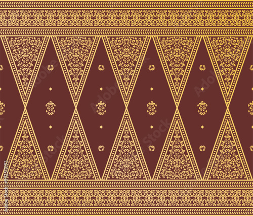 Kain Songket Traditional Seamless Pattern