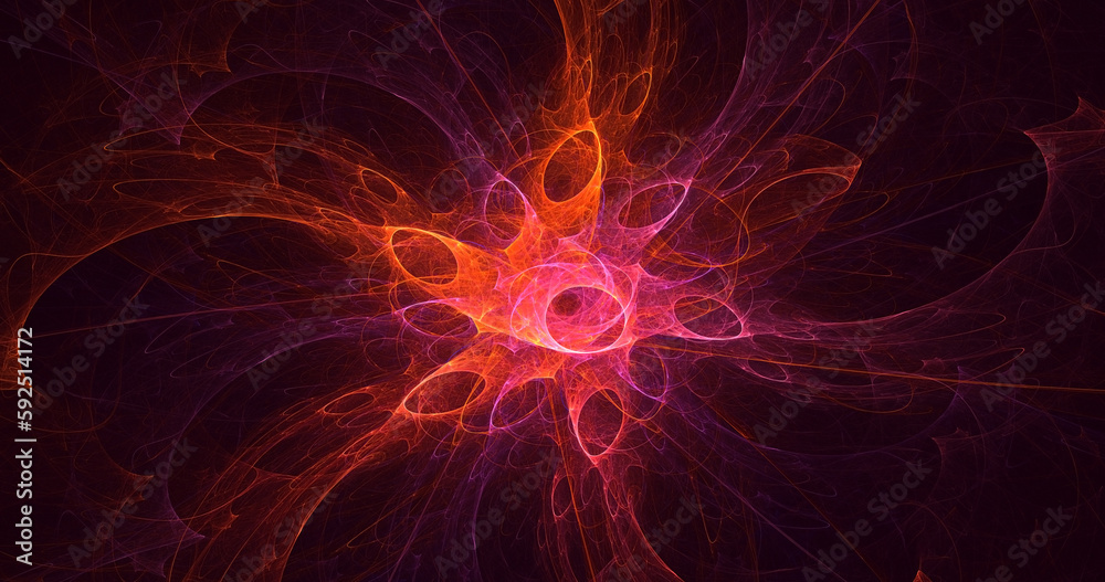 3D rendering abstract fractal light background 3D rendering abstract fractal light background