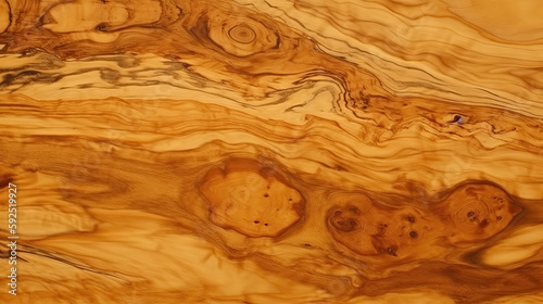 Exotic Olive Wood Texture Wooden Background - generative ai