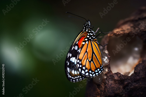 monarch butterfly on a plant Generative AI