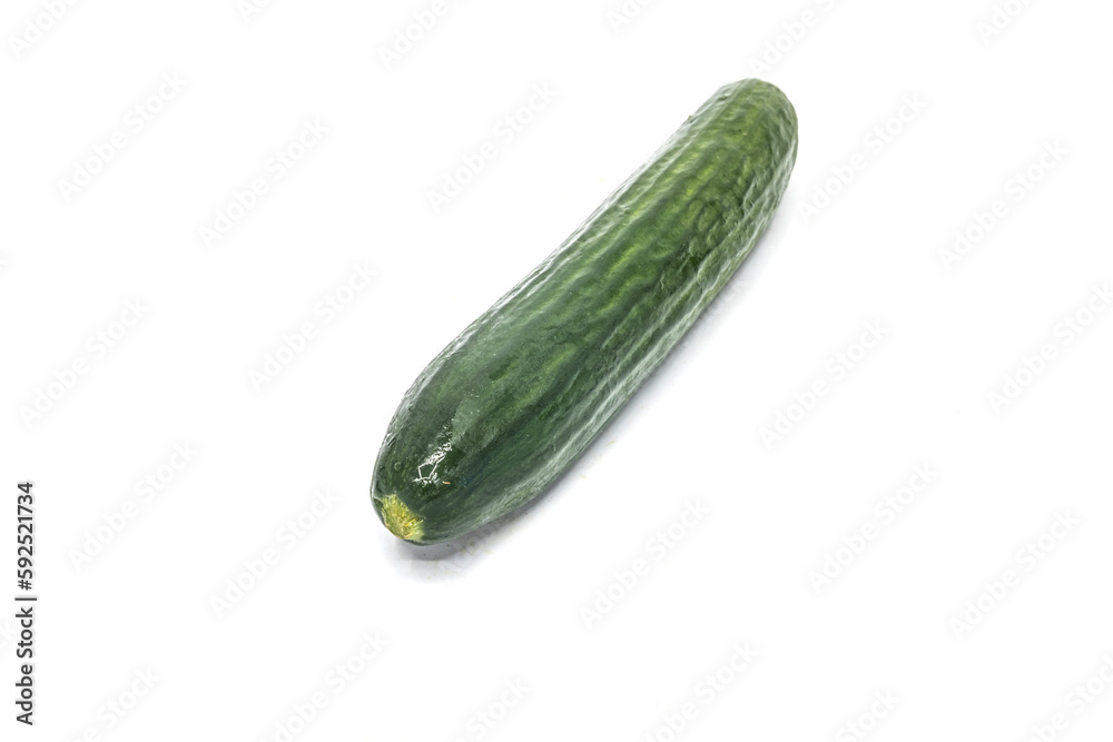 cucumber on an isolated white background cucumber on an isolated white background