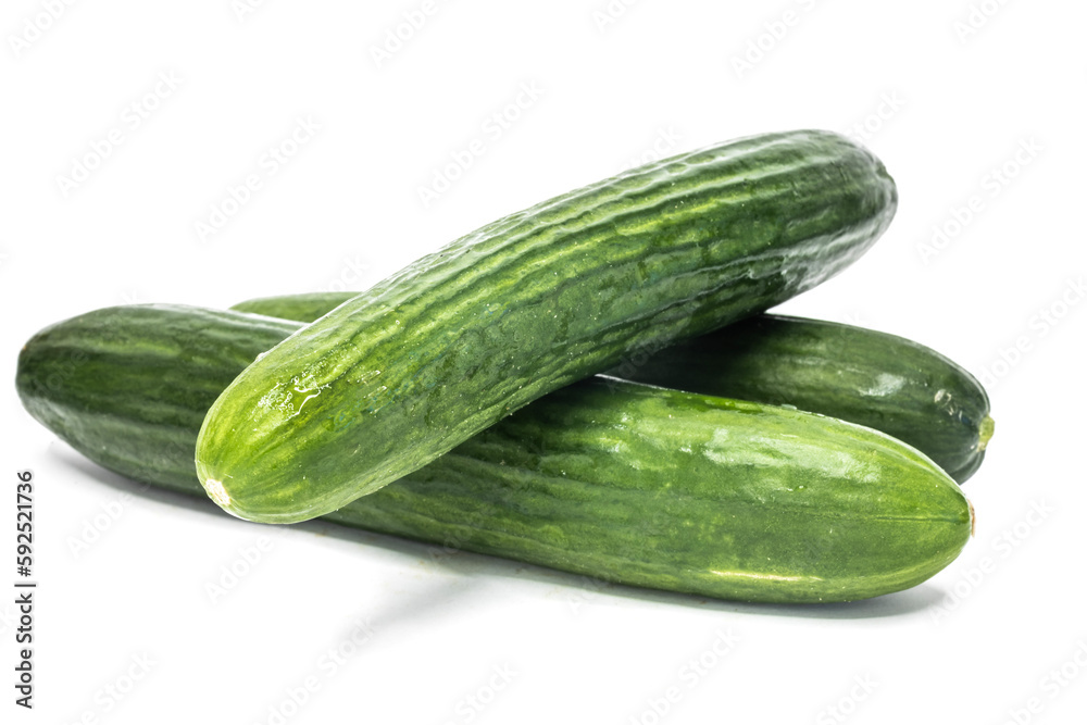 cucumber on an isolated white background