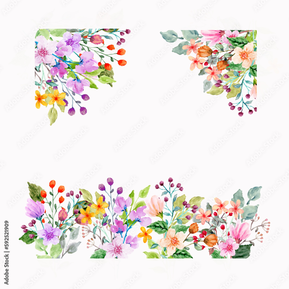summer floral frame