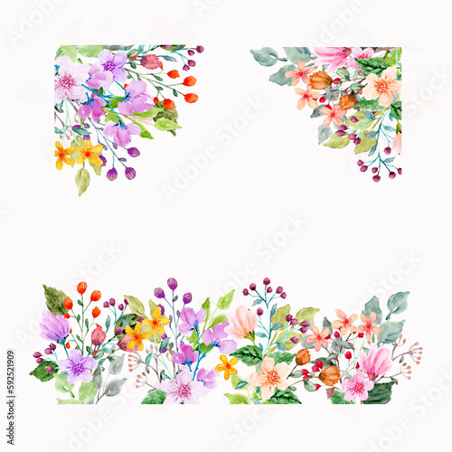 summer floral frame