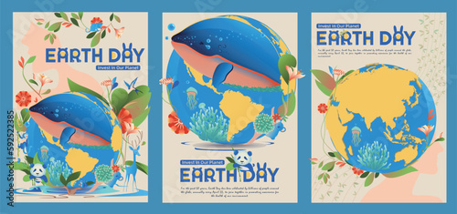 Quadro em tela Earth day 2023